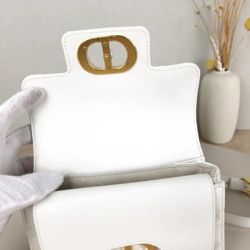 DIOR Crossbody Bag Jolie Top Handle Pearl Crossbody Bag White Calfskinmini19 × 7 × 12 cm — detail view 14 of 14