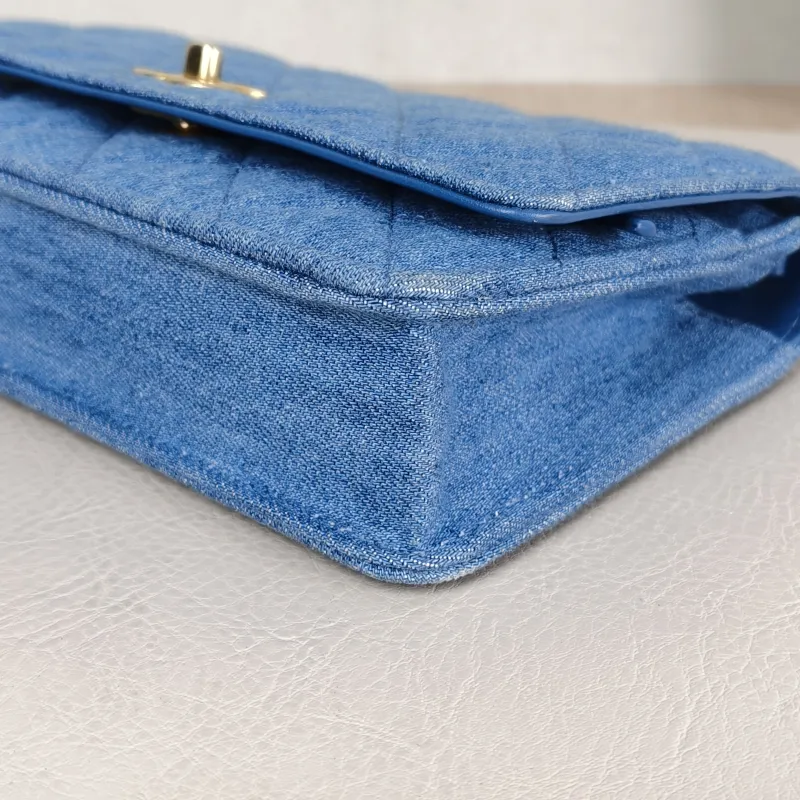Chanel Crossbody Bag CF WOCWOC Bag Blue Mini 19.2 × 3.5 × 12.3 cm — detail view 8 of 13