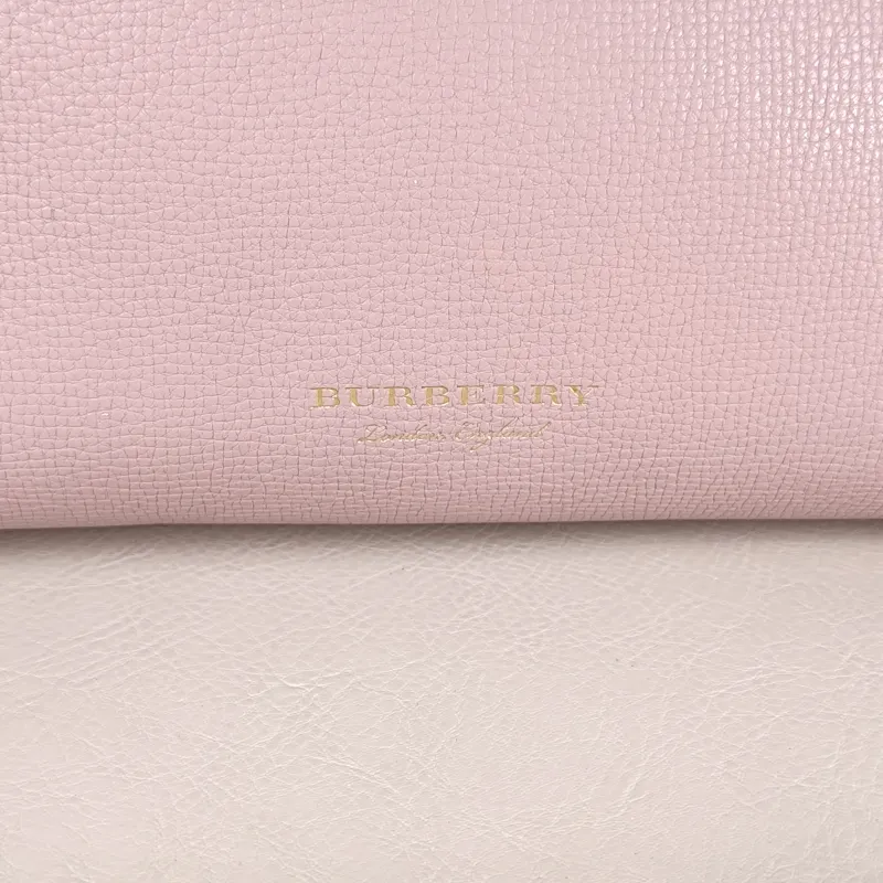 BURBERRY Crossbody Bag banner Top Handle Bag Pink Calfskin One Size 35 × 15 × 24 cm — detail view 7 of 12