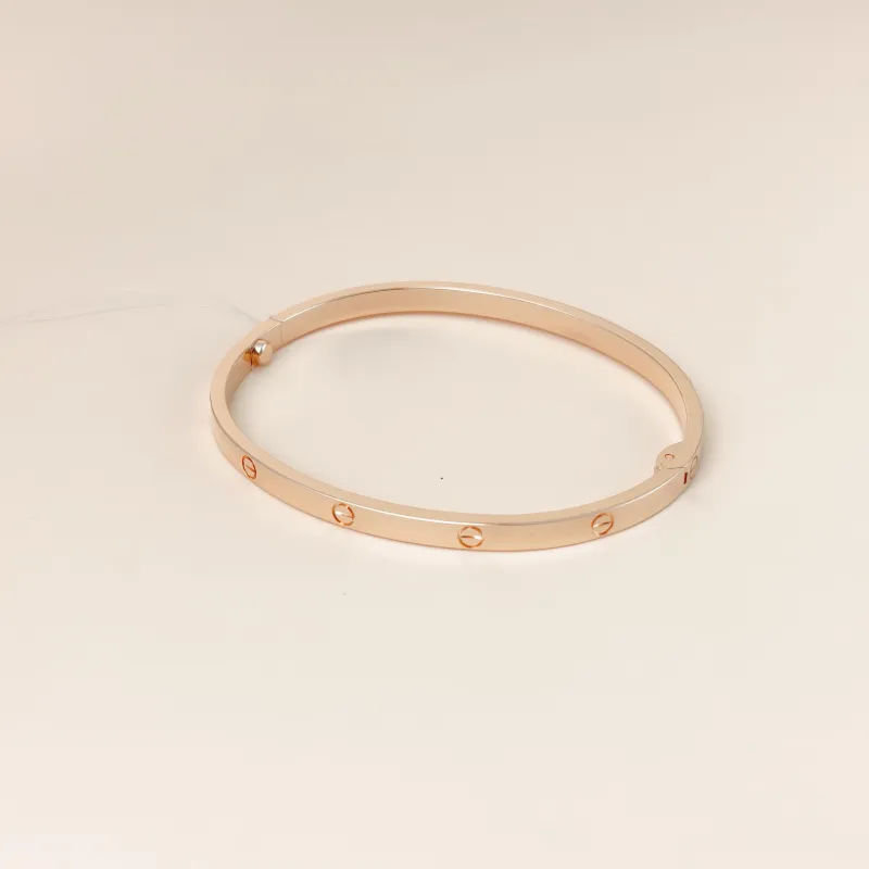 CARTIER Bangle Love Collection Bangle Rose Gold 18KR ose Gold Small Edition 17 — cover view 9 of 9