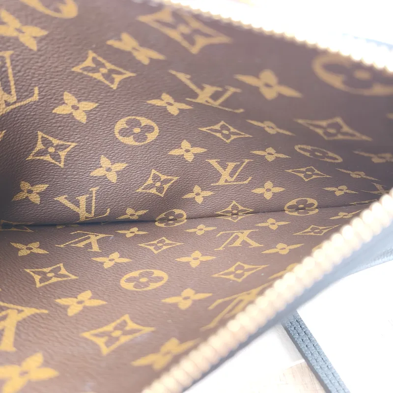 Louis Vuitton Shoulder Bag NEVERFULL INSIDE OUT Black PVC · Calfskin Medium 31 × 14 × 28 cm — detail view 8 of 11