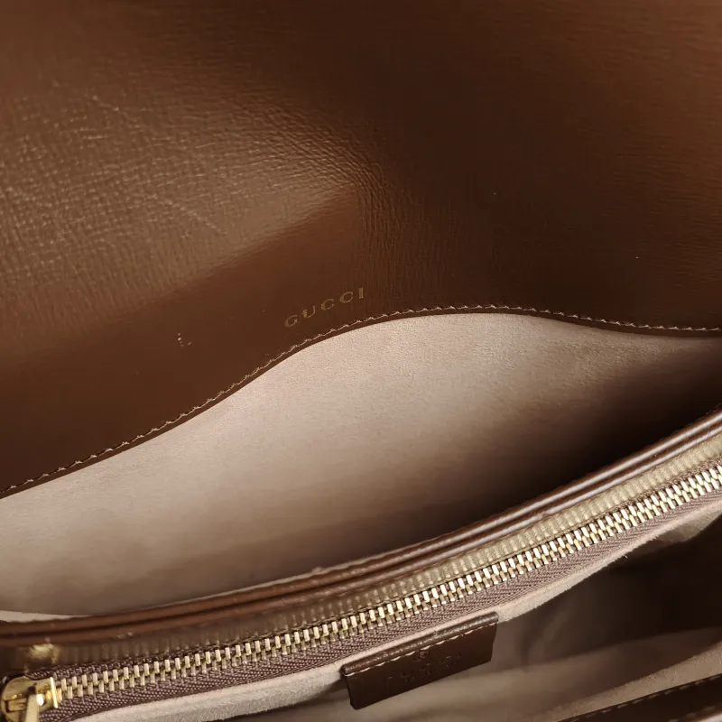 GUCCI Shoulder Bag Horsebit 1955 Horsebit Medium Monogram PVC Medium 25 × 8 × 18 cm — detail view 5 of 12
