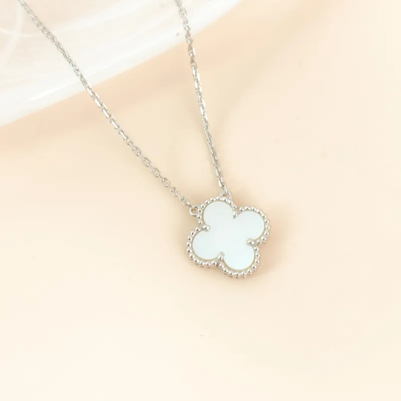 Van Cleef & Arpels Necklace Alhambra Alhambra Collection Necklace White Mother-of-Pearl Pearl · White Mother-of-Pearl 18KW hite Gold Vintage Small… — cover view 5 of 10