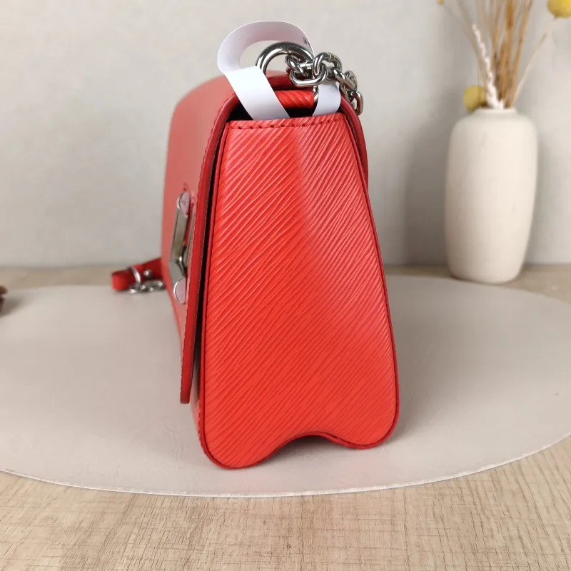 Louis Vuitton Crossbody Bag Twist Red Epi Embossed Calfskin Medium 23 × 9.5 × 17 cm — detail view 10 of 13