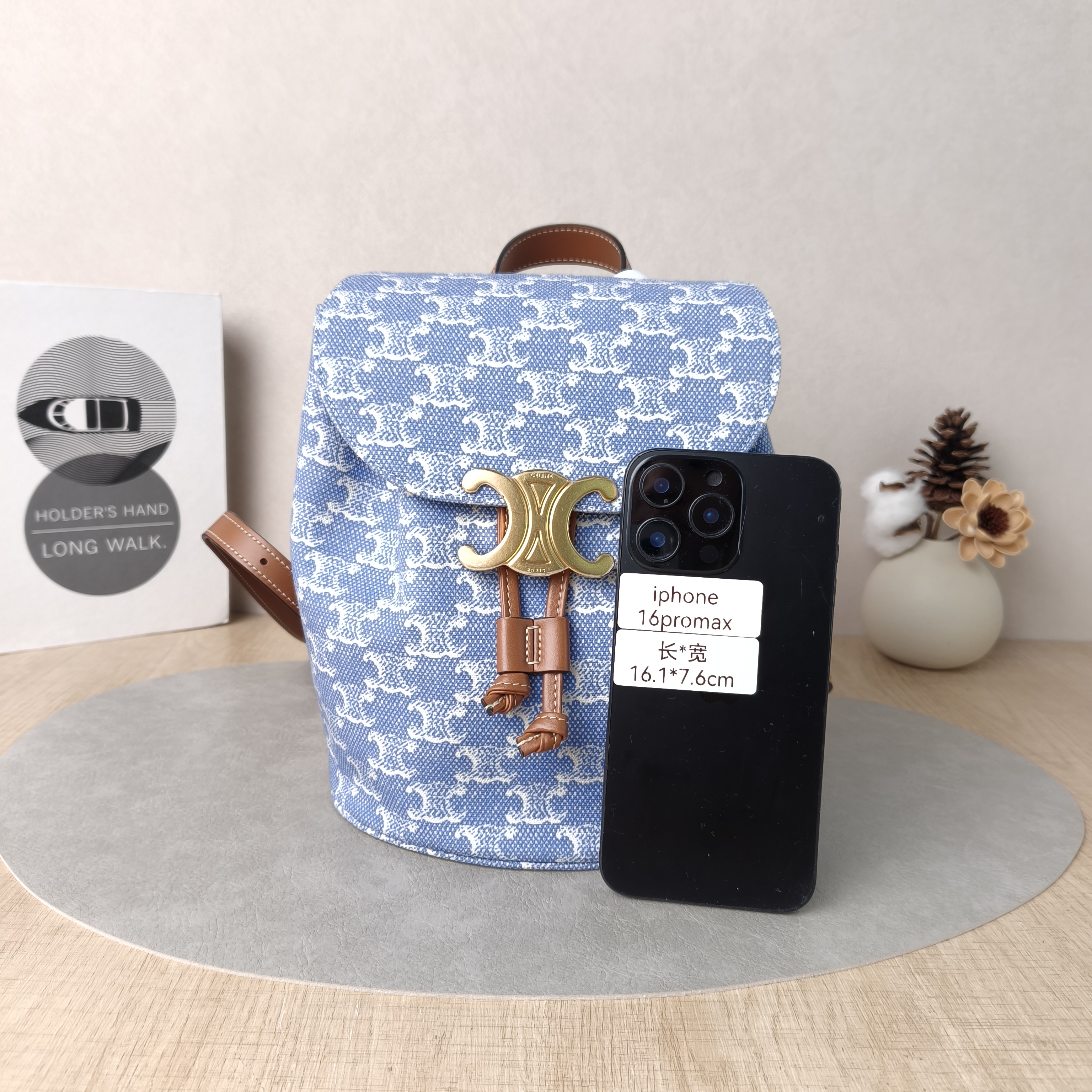 CELINE Backpack BONNIE Backpack Blue One Size18 × 13 × 25 cm — cover view 2 of 6