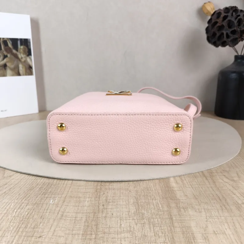 Louis Vuitton Shoulder Bag Capucines Pink Calfskin Mini 21 × 8 × 14 cm — cover view 2 of 6