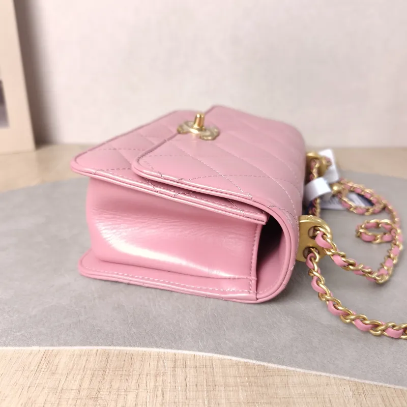 Chanel Crossbody Bag Calfskin Small 19 × 8 × 12 cm — detail view 10 of 10