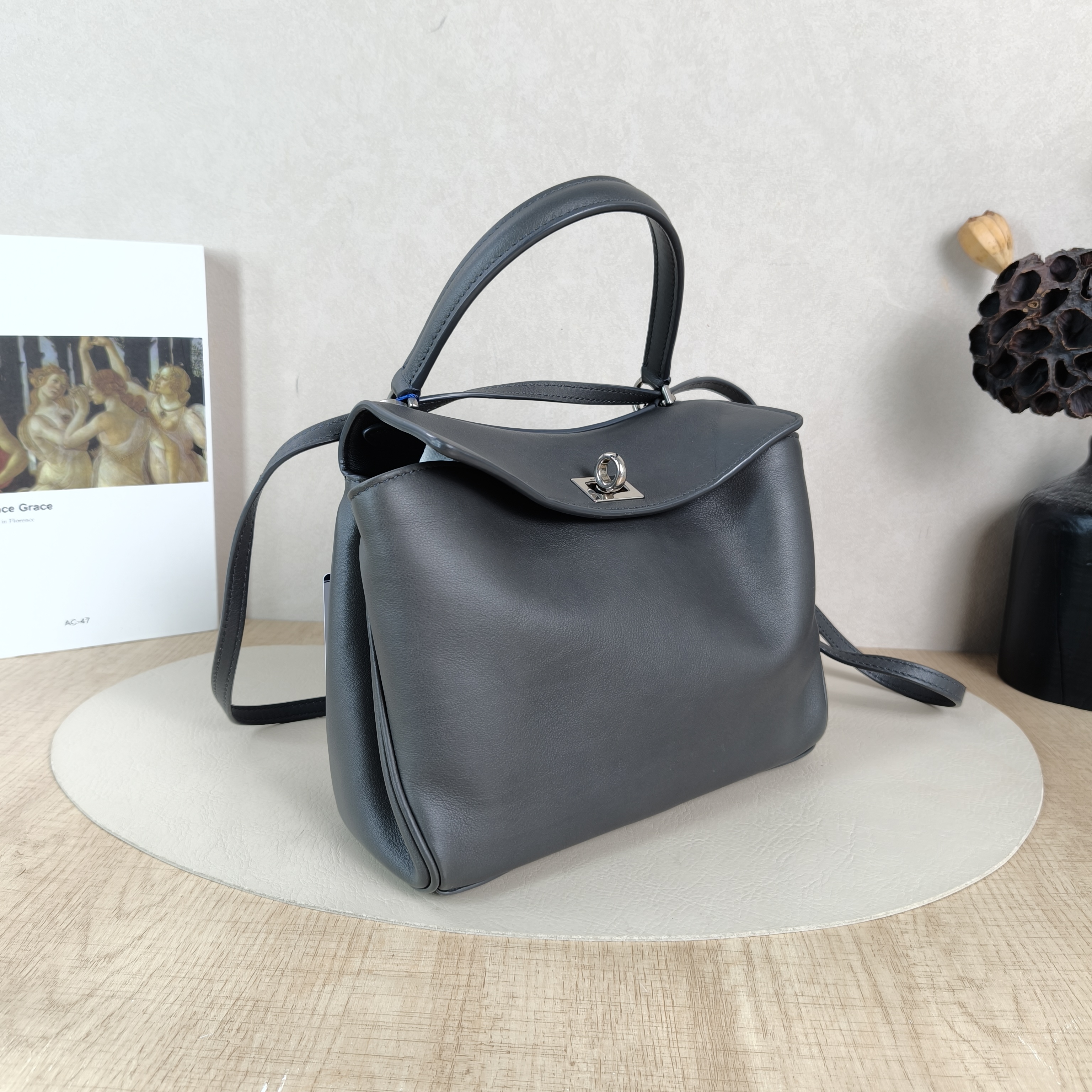 BALENCIAGA Crossbody Bag RODEO Grey Calfskinmini23 × 10 × 17 cm — cover view 5 of 6