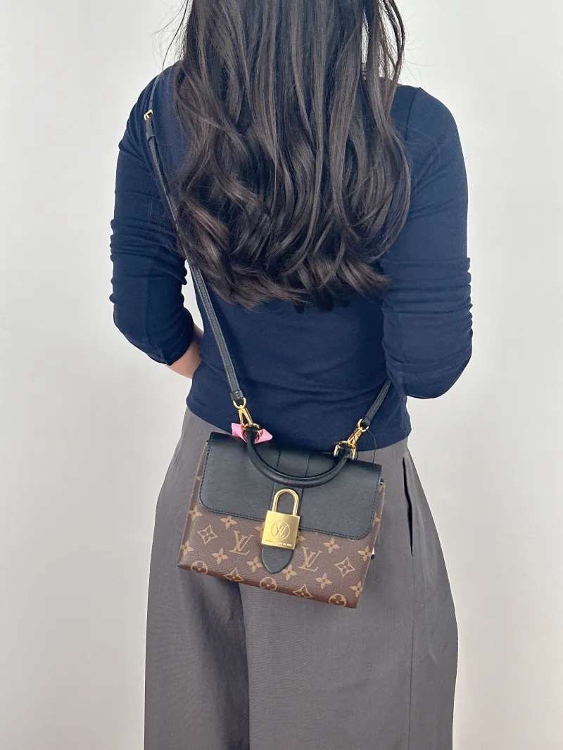 Louis Vuitton Crossbody Bag Locky BB Black PVC BB 20 × 7.5 × 16 cm — on-model view 1 of 2