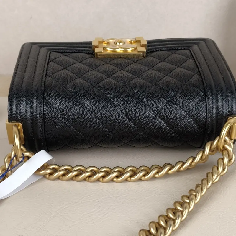 Chanel Crossbody Bag Le Boy​Black Grained Calfskin Small20.5 × 8.5 × 12 cm — detail view 3 of 11
