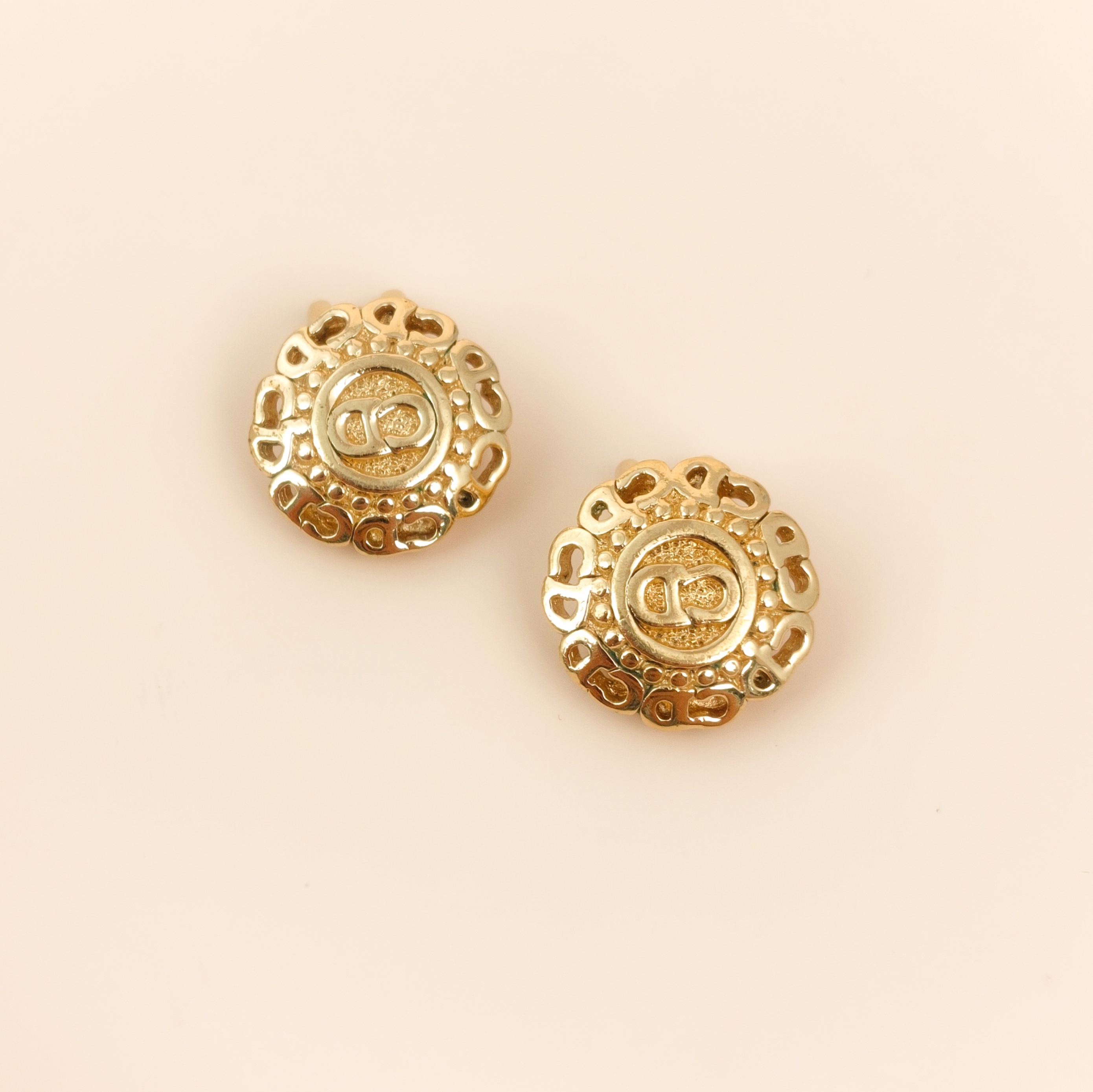 DIOR Earrings CD Earrings Gold One Size