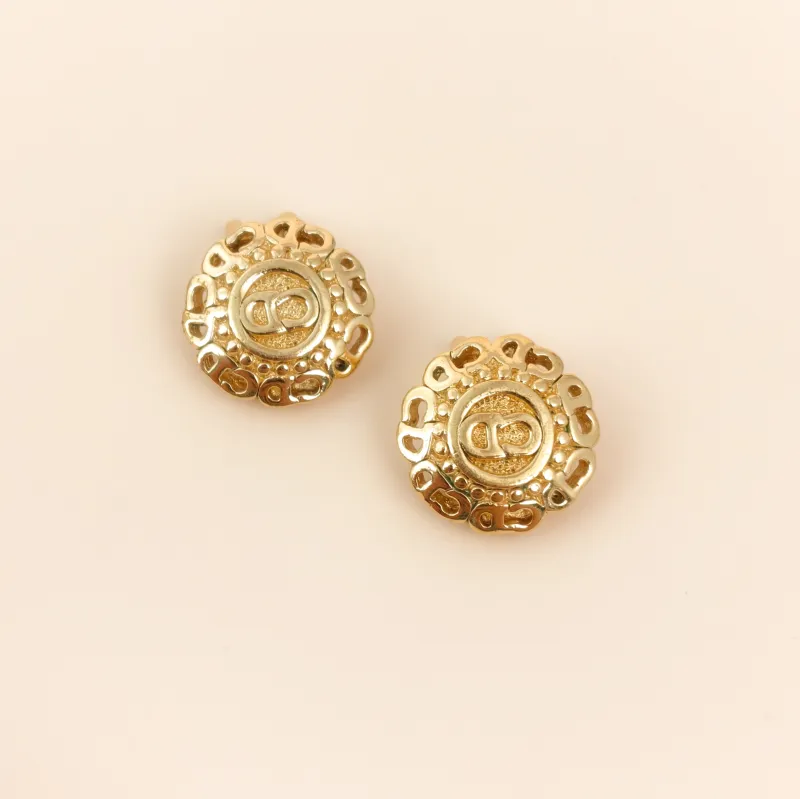 DIOR Earrings CD Earrings Gold One Size