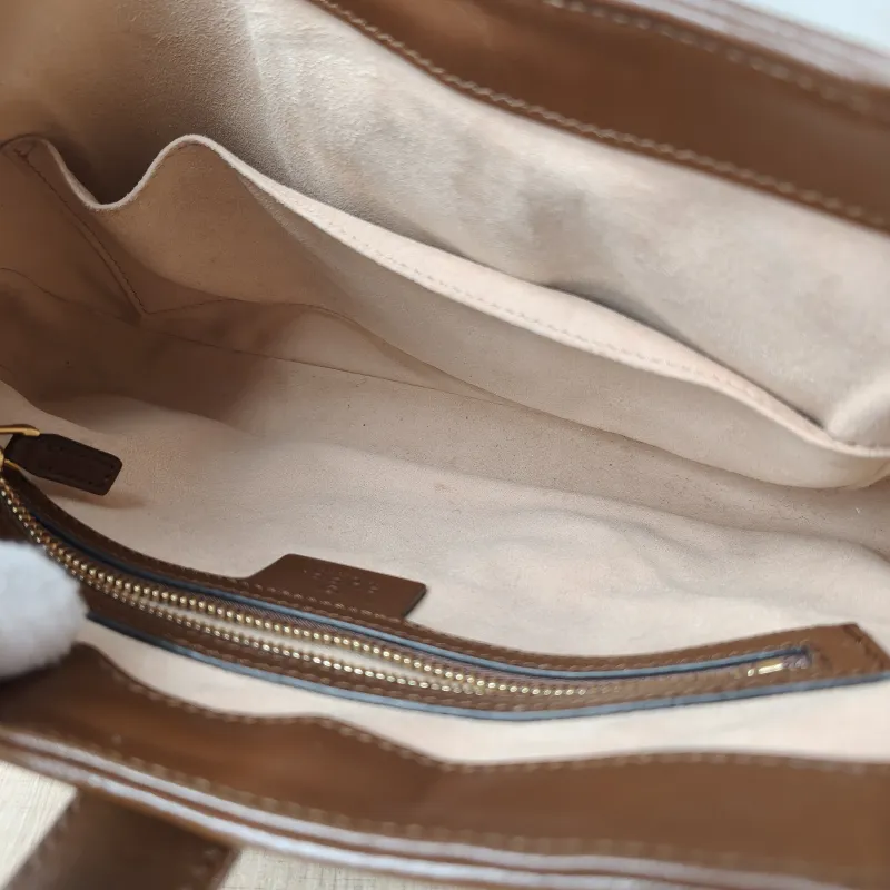 GUCCI Shoulder Bag Jackie 1961Collection Monogram PVC Medium 27.5 × 4 × 19 cm — detail view 9 of 14