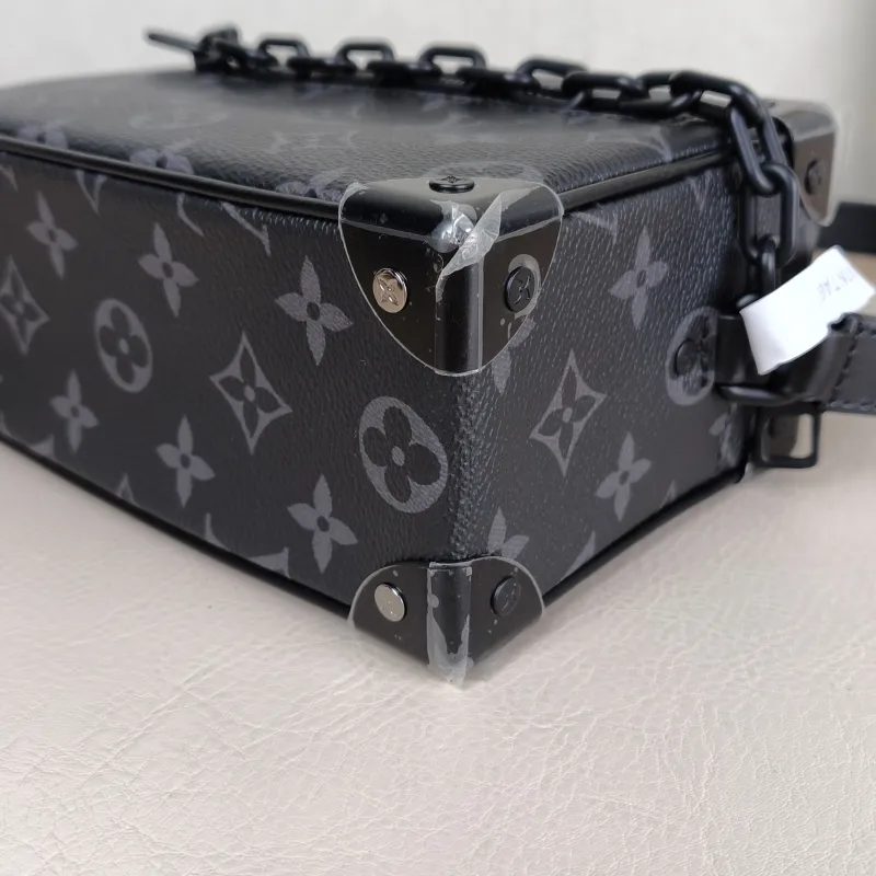 Louis Vuitton Crossbody Bag SOFT TRUNK Box Eclipse PVC Mini 18.5 × 8 × 13 cm — detail view 8 of 12