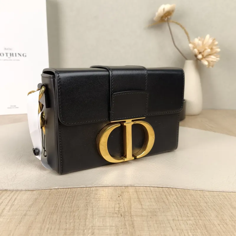 DIOR Crossbody Bag30Montaigne 30 Box Box Black Calfskinmini17.5 × 5 × 11.5 cm — cover view 3 of 5