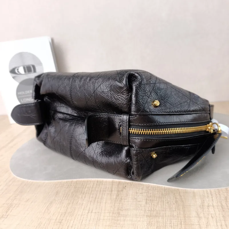 DIOR Shoulder Bag D-Journey Shoulder Bag Hobo Black Calfskin Medium 33 × 15 × 16 cm — detail view 14 of 15