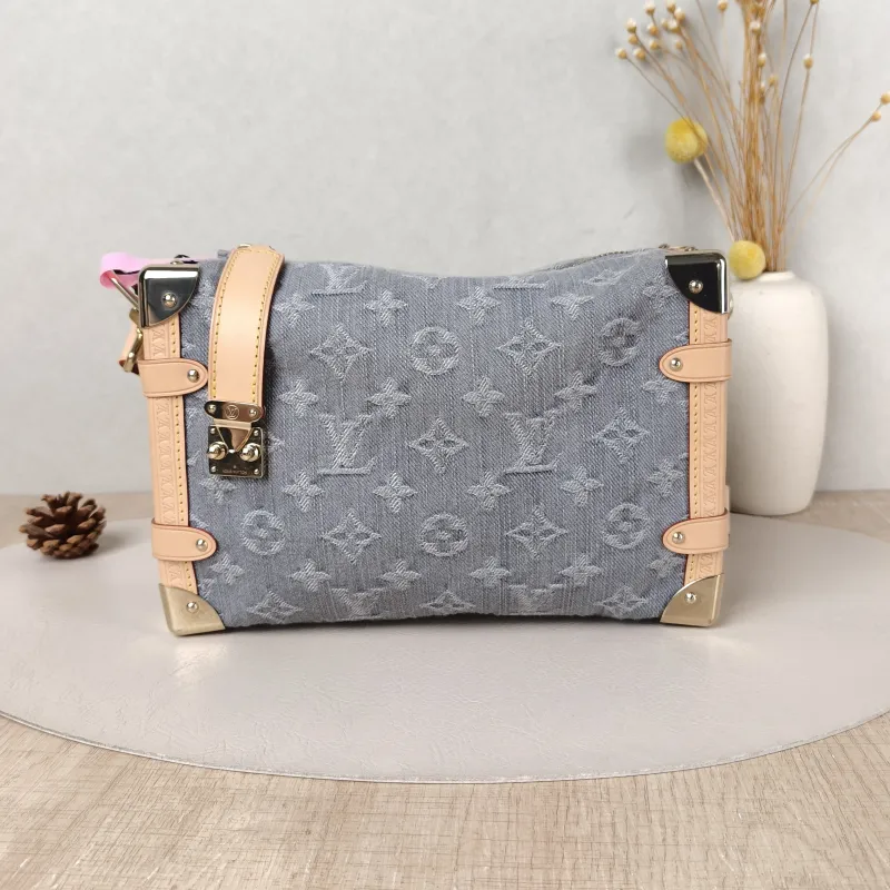 Louis Vuitton Crossbody Bag Side Trunk Box Grey Medium 23.5 × 8.5 × 16 cm