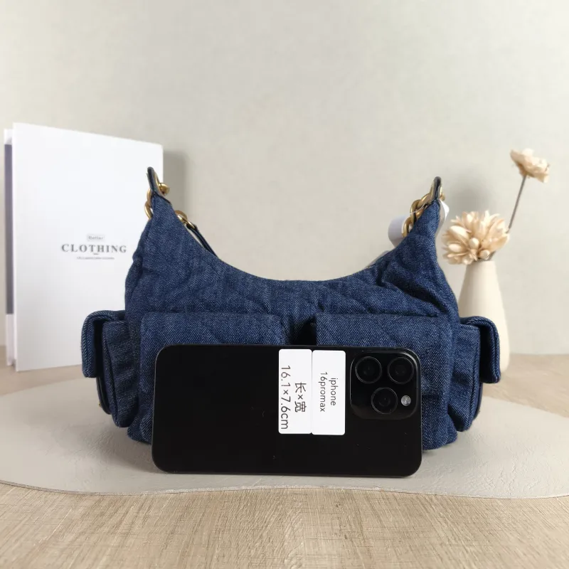 Chanel Shoulder Bag c hobo Blue Small 31 × 15 × 22 cm — cover view 5 of 5