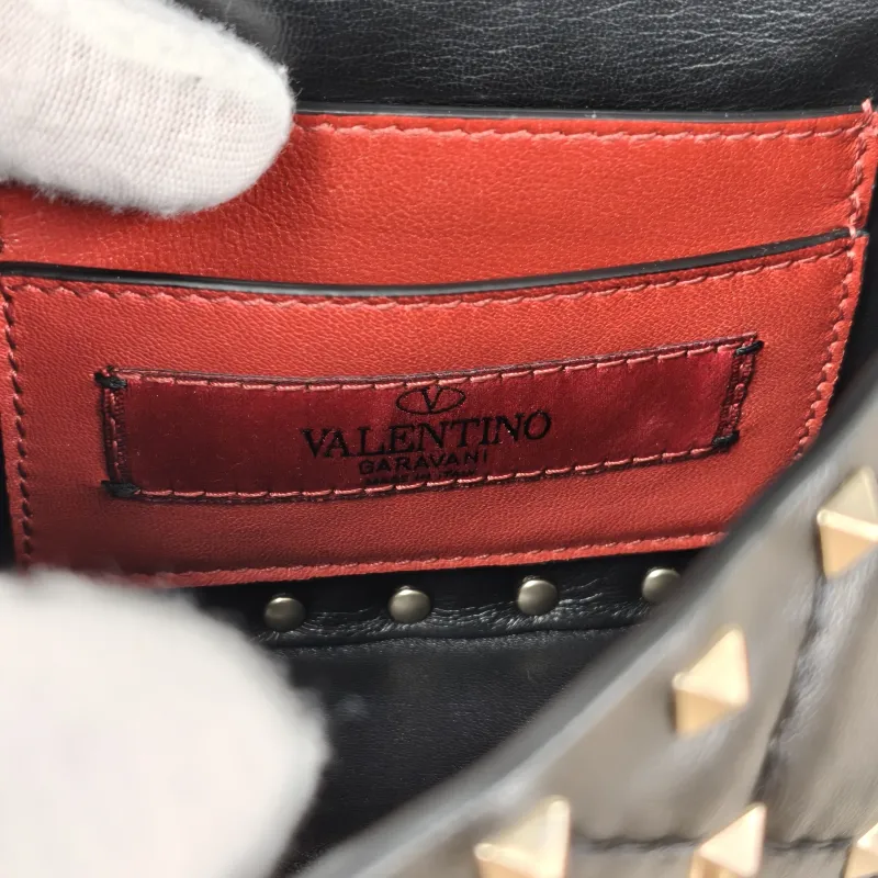 Valentino Shoulder Bag Rockstud Spike Shoulder Bag Black Lambskinmini14 × 6 × 10 cm — detail view 6 of 15