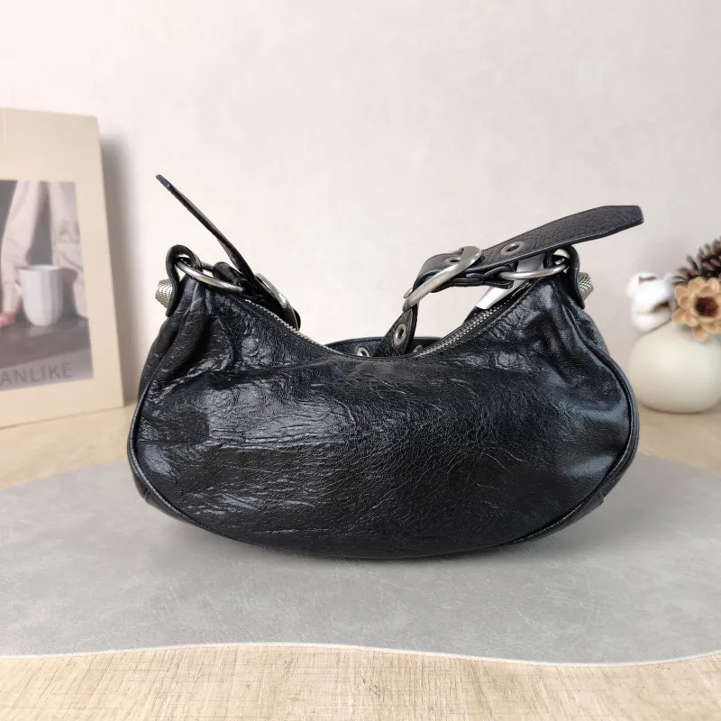 BALENCIAGA Crossbody Bag LE CAGOLE Black Lambskin XS 26 × 7 × 16 cm — cover view 3 of 6