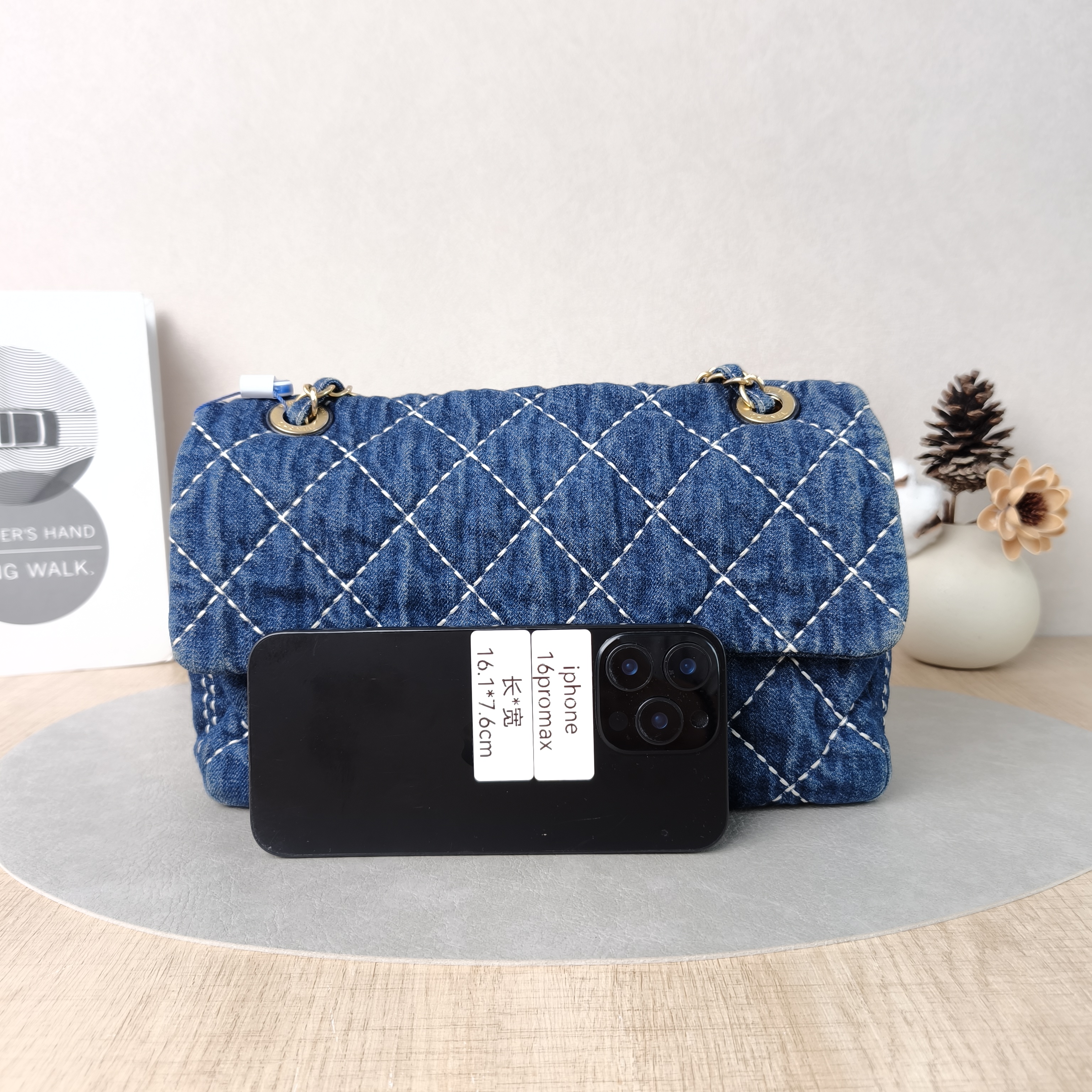 Chanel Crossbody Bagcf Collection Crossbody Bag Blue One Size26 × 6 × 16 cm — cover view 5 of 5