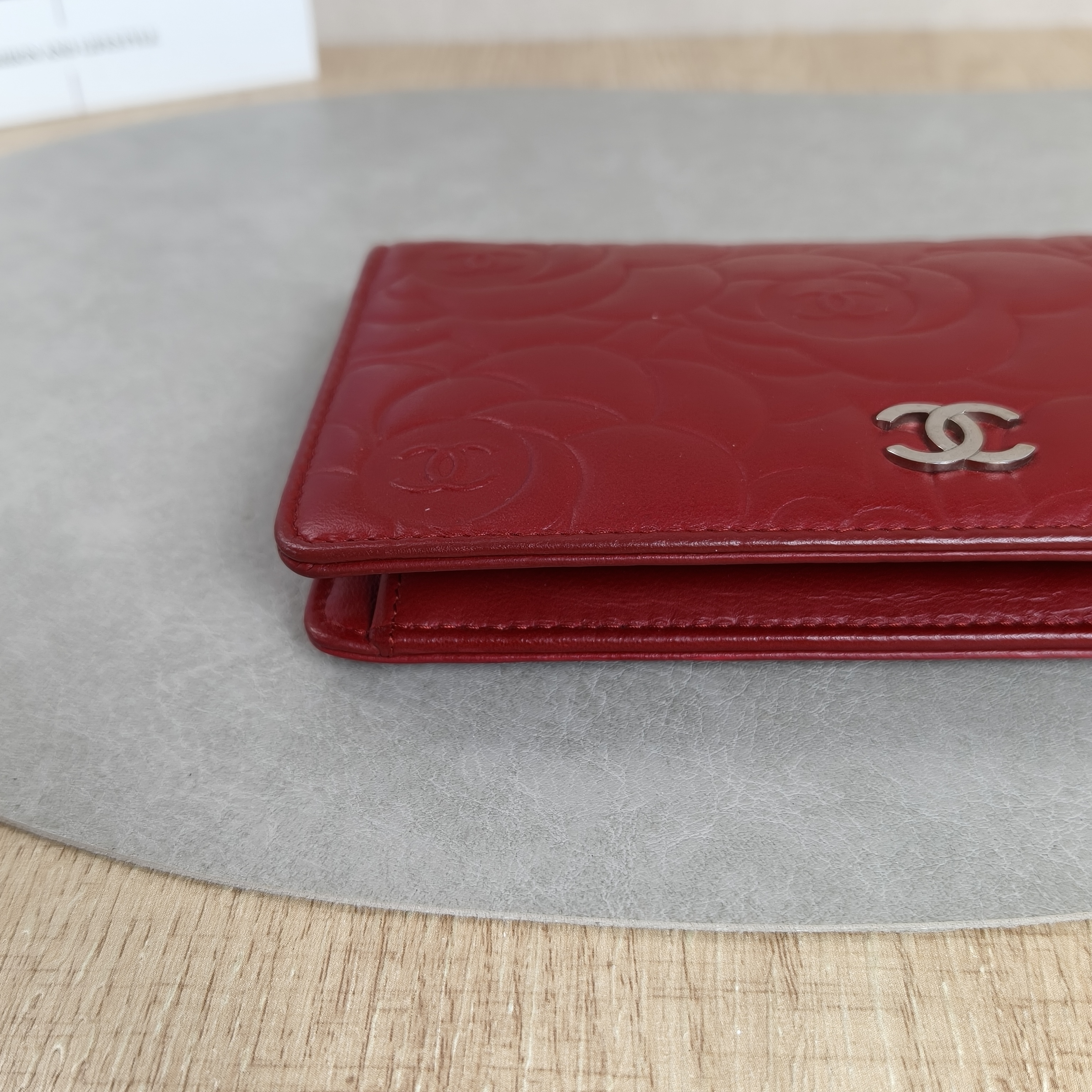 Chanel Wallet Red Lambskin16 · Authenticity Card · 18.5 × 2 × 10.5 cm — cover view 6 of 11