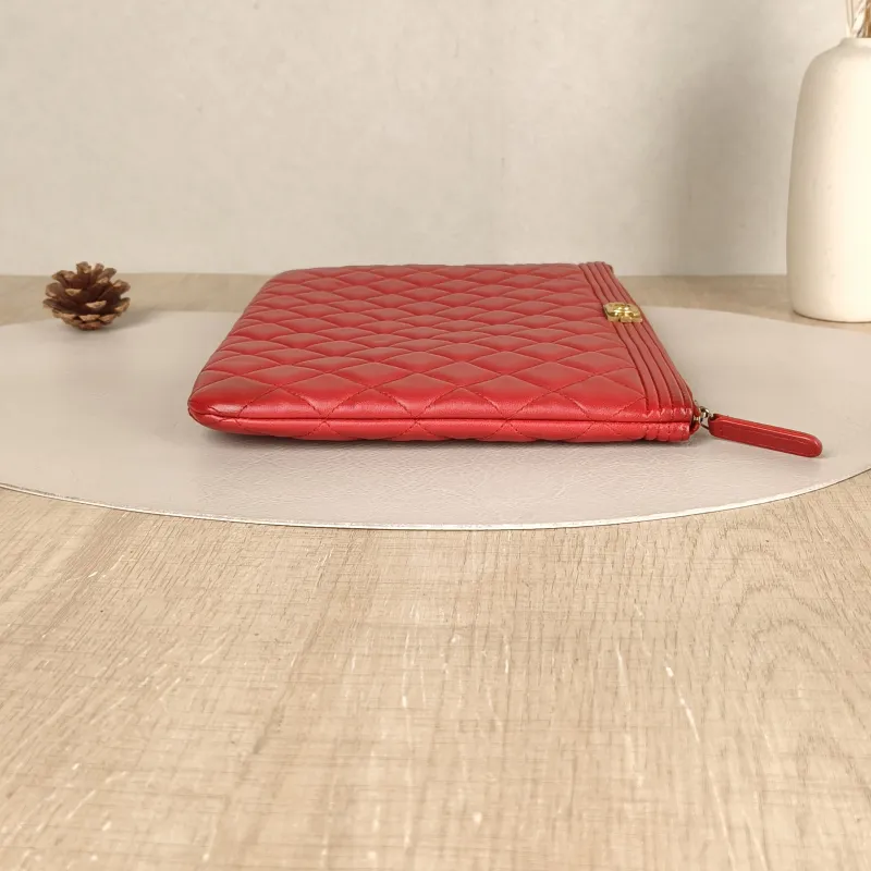 Chanel Clutch Clutch Red Lambskin One Size 27*20 22 — detail view 5 of 8