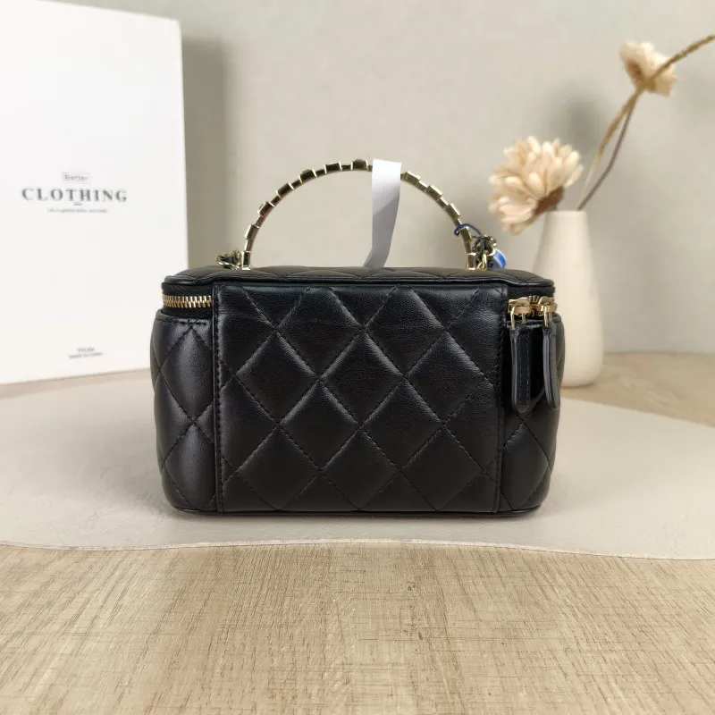Chanel Crossbody Bag 24p Edition Box Bag Cosmetic Bag Black Lambskin 17 × 8 × 9.5 cm — cover view 2 of 5