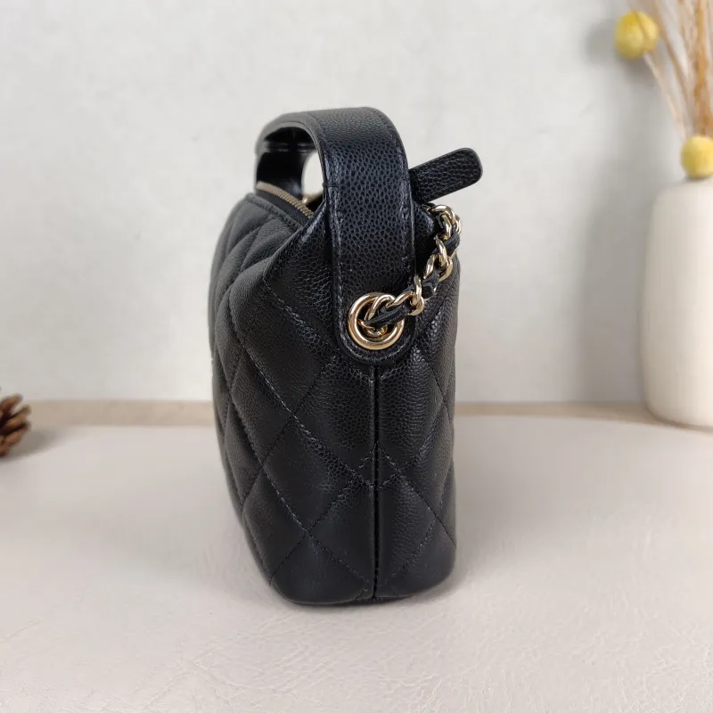 Chanel Crossbody Bag Crossbody Bag Black Grained Calfskin One Size 15.5 × 6 × 12 cm — detail view 5 of 13