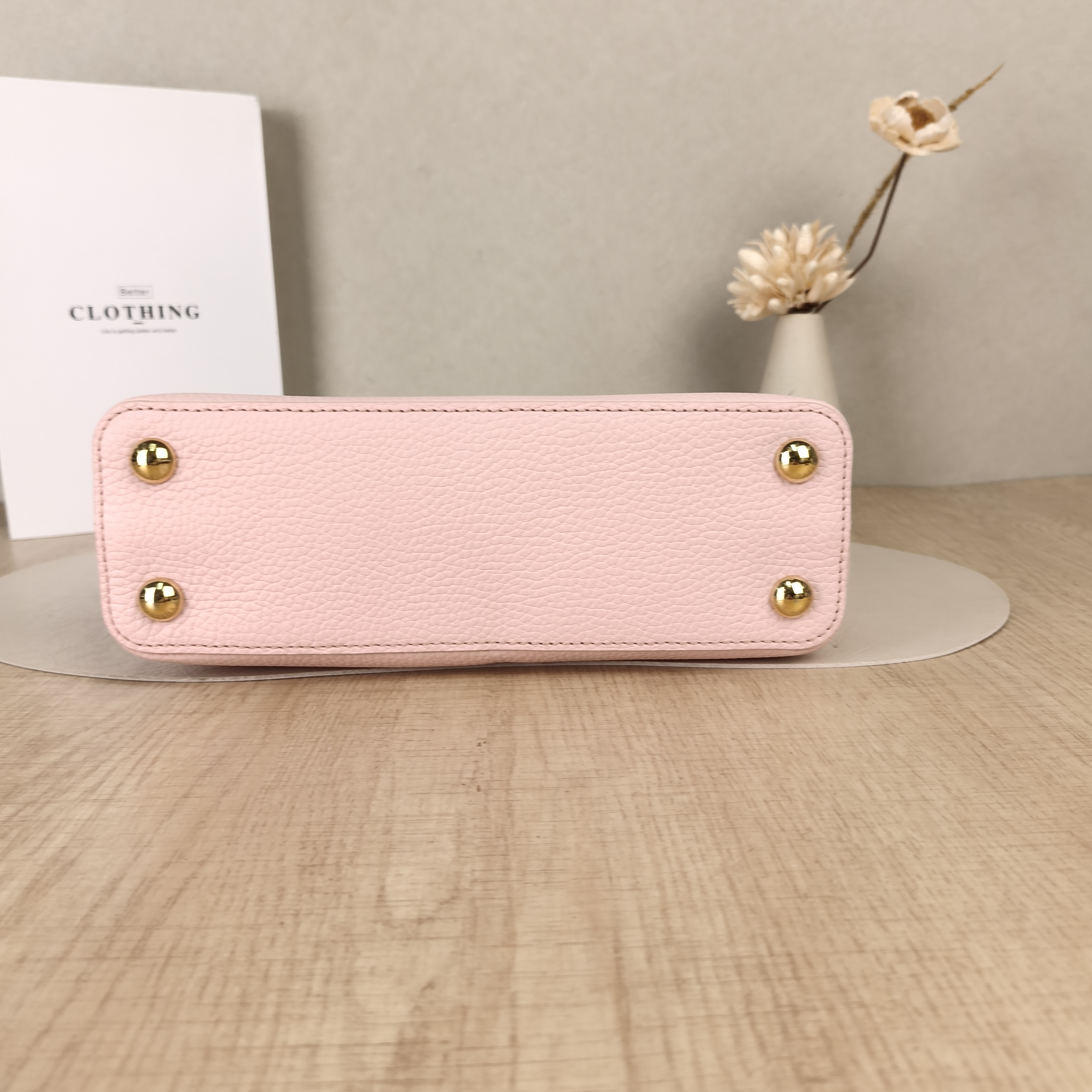 Louis Vuitton Top Handle Bag Capucines Pink Calfskin BB27 × 9 × 17.5 cm — cover view 3 of 5