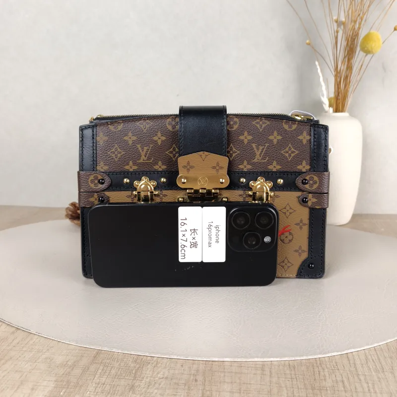 Louis Vuitton Crossbody Bag Trunk Clutch Box Monogram PV Cmini20 × 5.5 × 12 cm — cover view 5 of 5