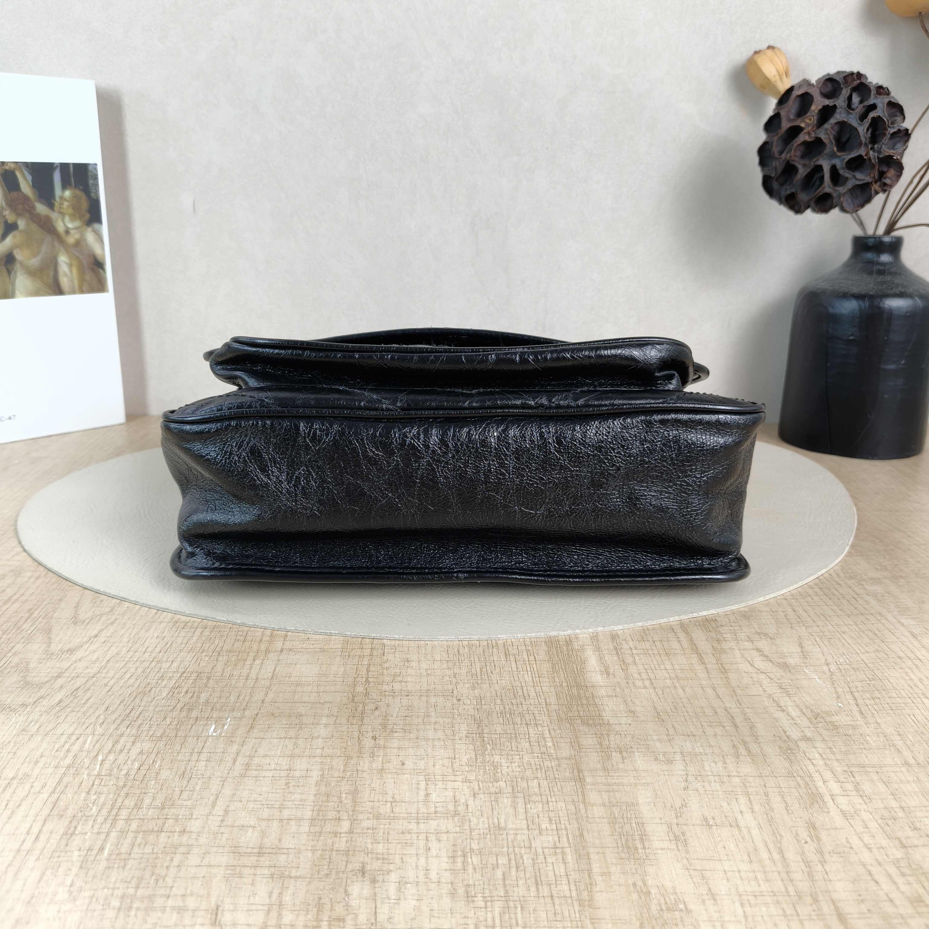 SAINT LAURENT Crossbody Bag Niki D Waxed Leather Calfskin Medium28 × 8.5 × 20 cm — cover view 6 of 6