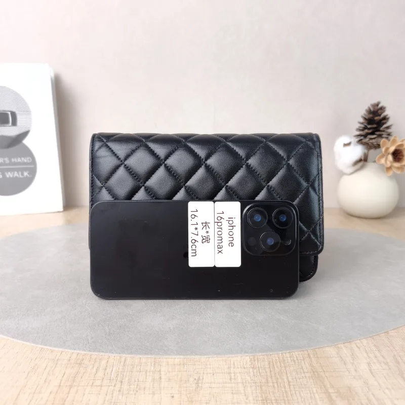 Chanel Crossbody Bag Classic Flap WOC CF WOCWOC Bag Black Lambskinmini19.2 × 3.5 × 12.3 cm — cover view 3 of 5