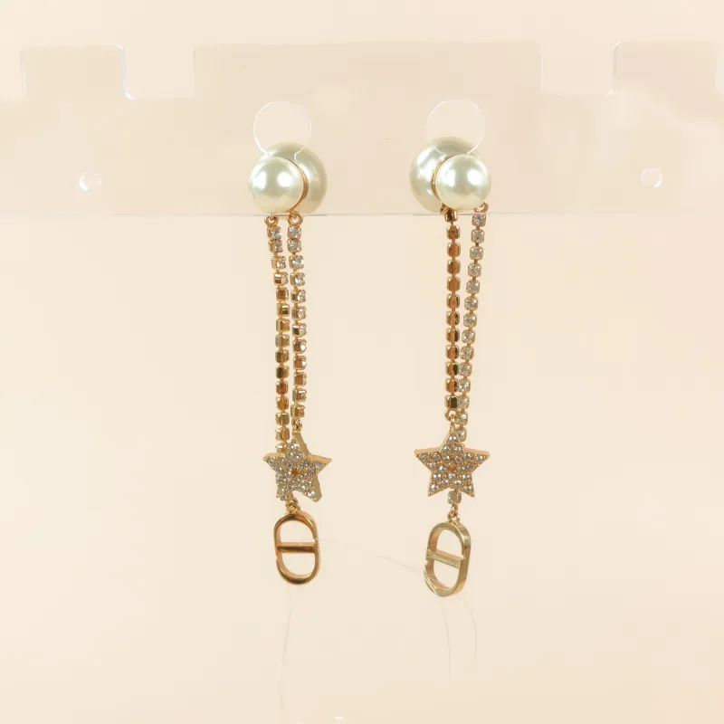 DIOR Earrings Earrings Gold One Size