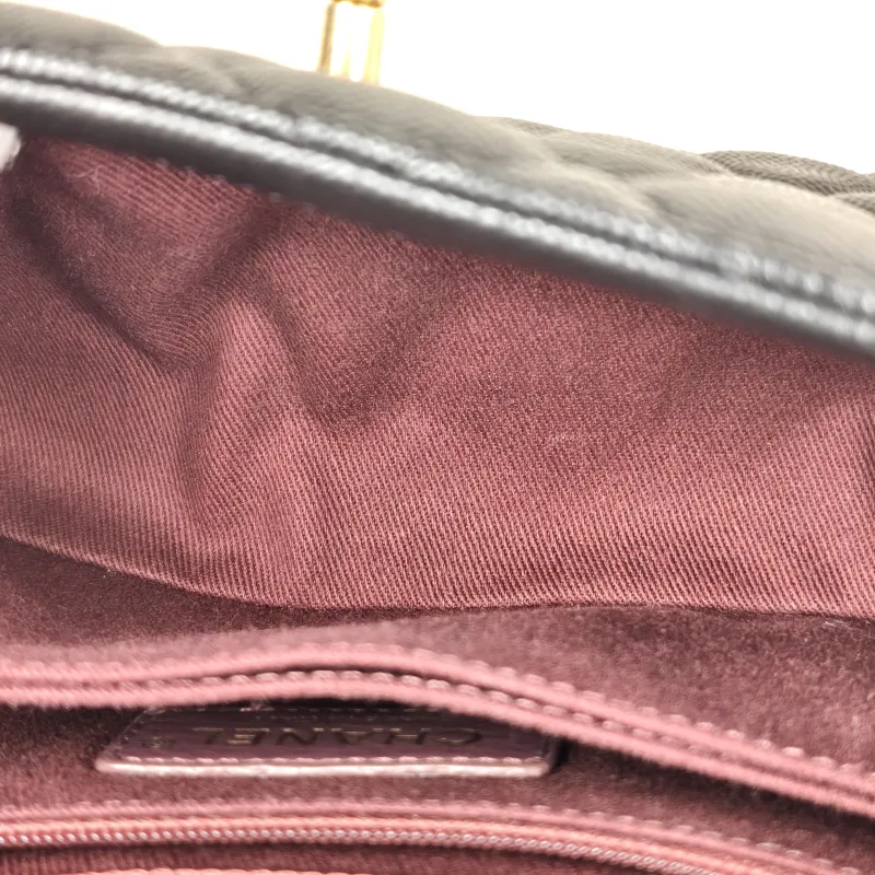 Chanel Top Handle Bag Coco Handle​Black Grained Calfskin Small24 × 10 × 14 cm — detail view 9 of 15
