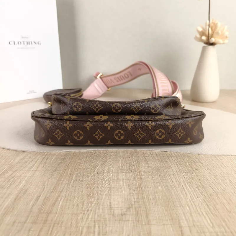 Louis Vuitton Crossbody Bag Multi Pochette Accessoires Shoulder Strap PVC Small 24 × 4 × 13.5 cm — cover view 4 of 5