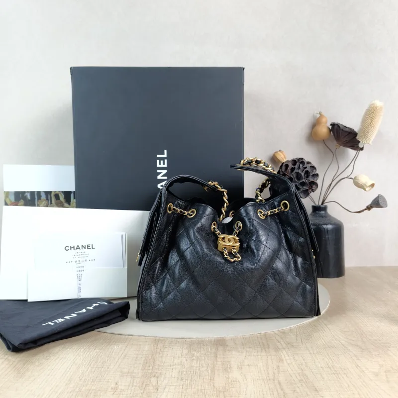 Chanel Shoulder Bag25Bag Black Grained Calfskin Small26 × 14 × 30 cm — cover view 2 of 6