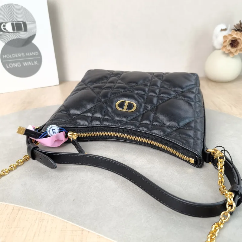 DIOR Shoulder Bag Miss Caro Chain Bag Black Lambskin Mini 19 × 7 × 14 cm — detail view 1 of 14