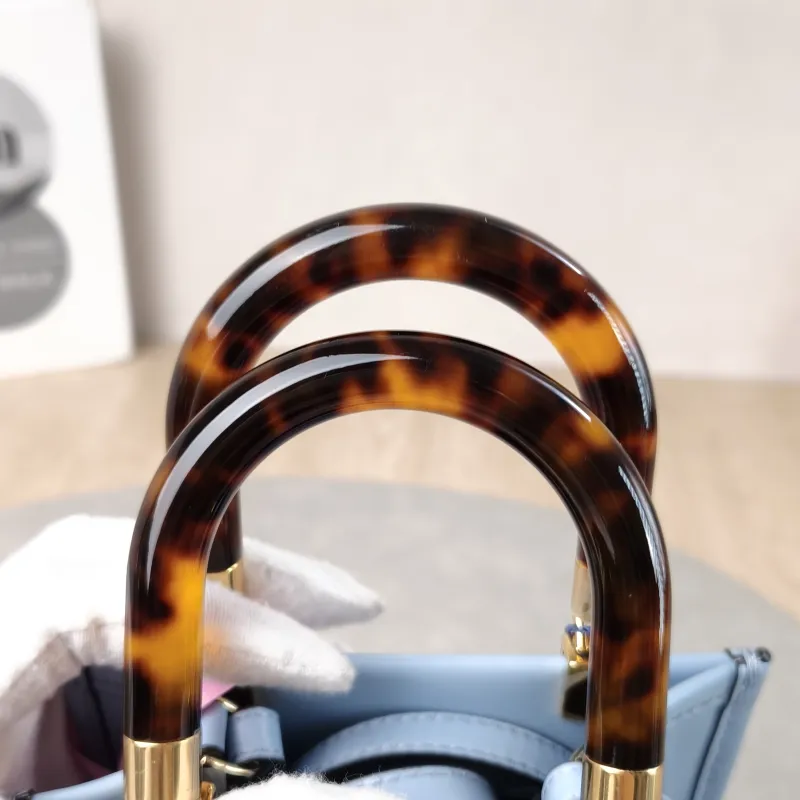 FENDI Crossbody Bag sunshine Blue Calfskin Mini 13 × 6.5 × 18 cm — detail view 11 of 11