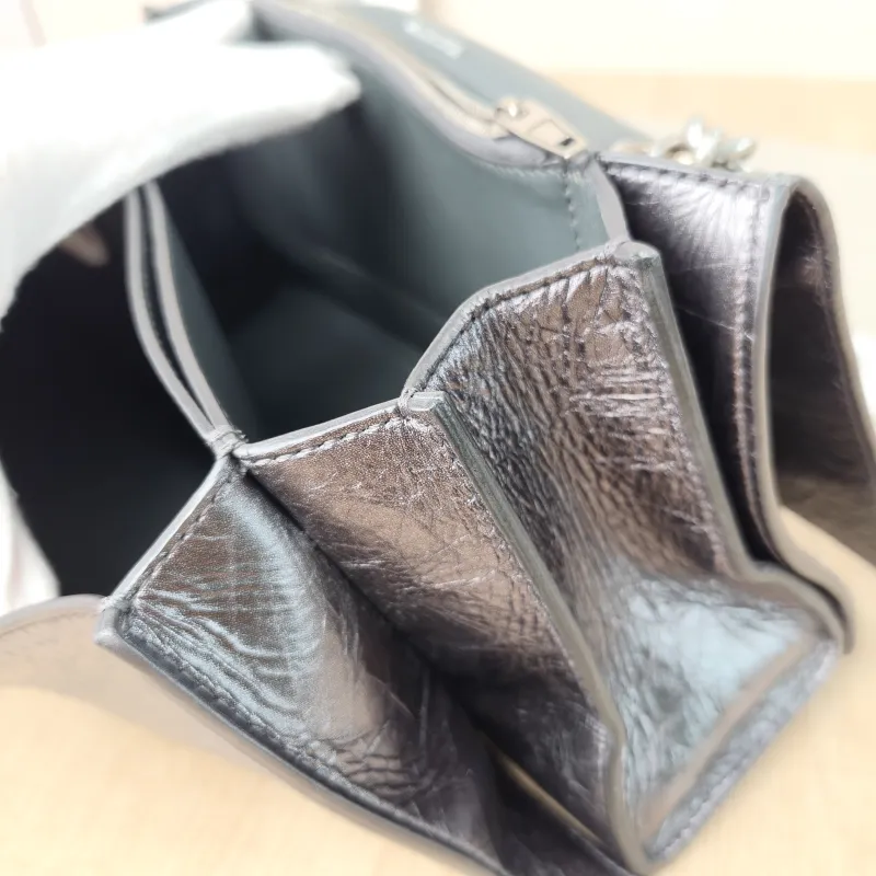 BALENCIAGA Shoulder Bag CRUSH Chain Bag Calfskin Small25 × 8 × 15 cm — detail view 6 of 14