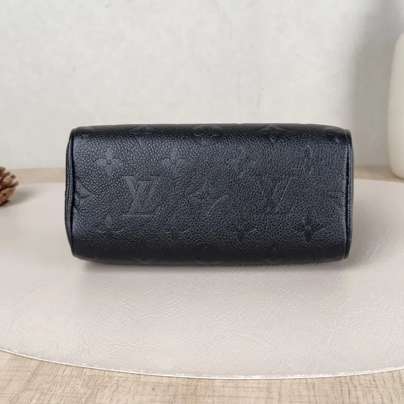 Louis Vuitton Crossbody Bag Speedy Nano Black Monogram Empreinte Embossed Calfskin nano 16 × 7.5 × 10 cm — cover view 4 of 5
