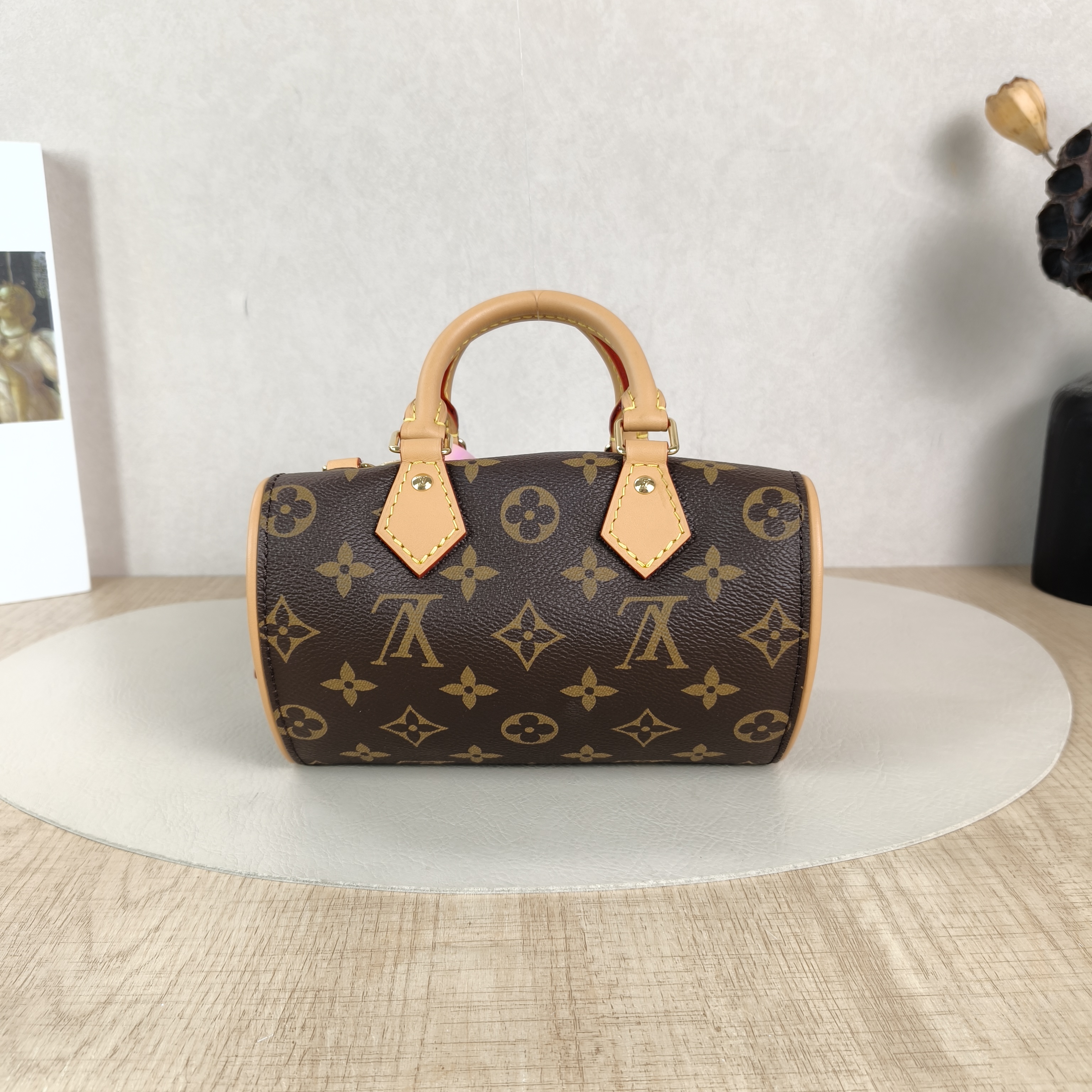 Louis Vuitton Crossbody Bag Nano Speedy Dating Monogram PV Cnano18 × 11.5 × 10.5 cm