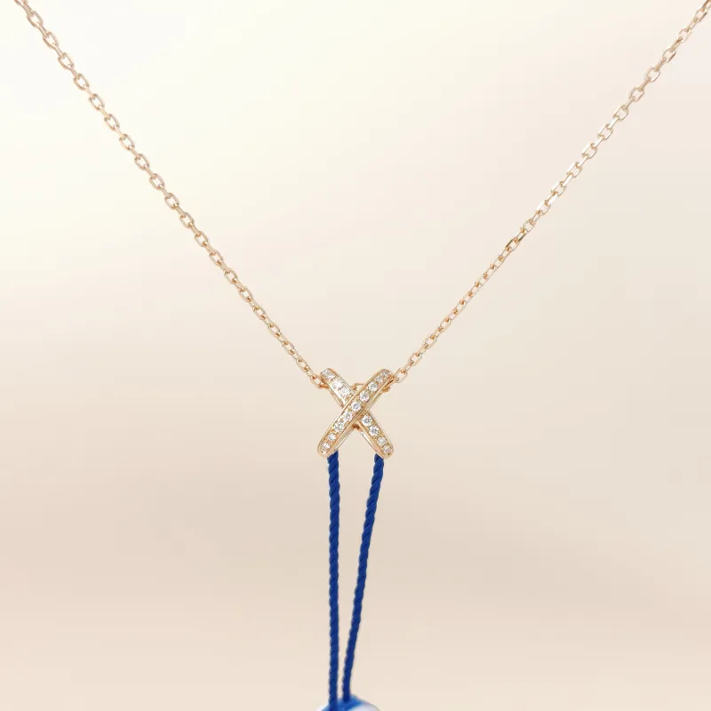 CHAUMET Necklace Jeux de Liens · Collection · Necklace Rose Gold Diamond18KR ose Gold One Size42cm