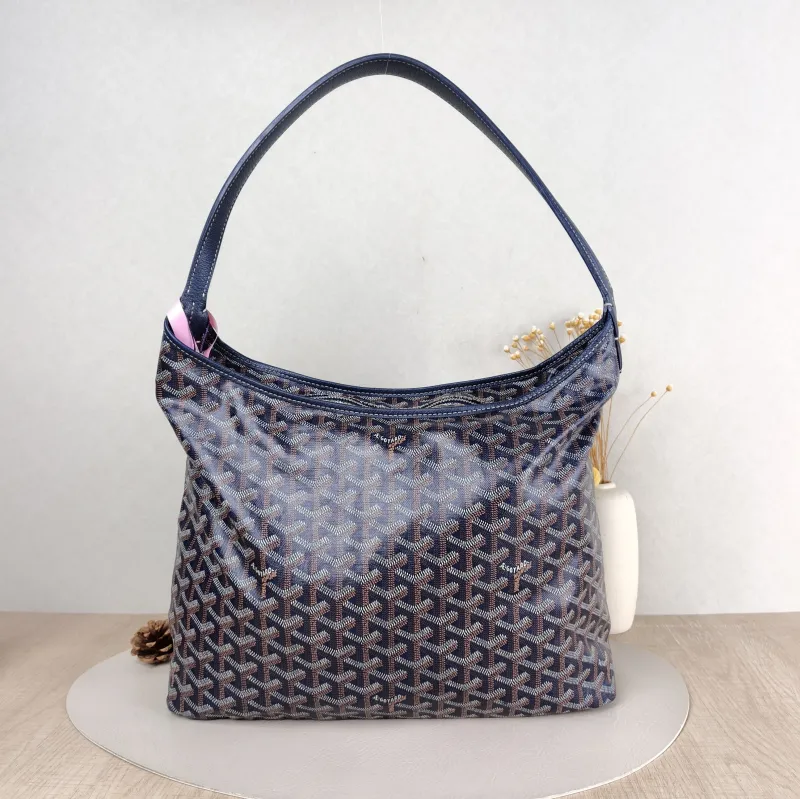 GOYARD Shoulder Bag Boheme Hobo​ Blue PVC Small 43 × 14 × 27 cm