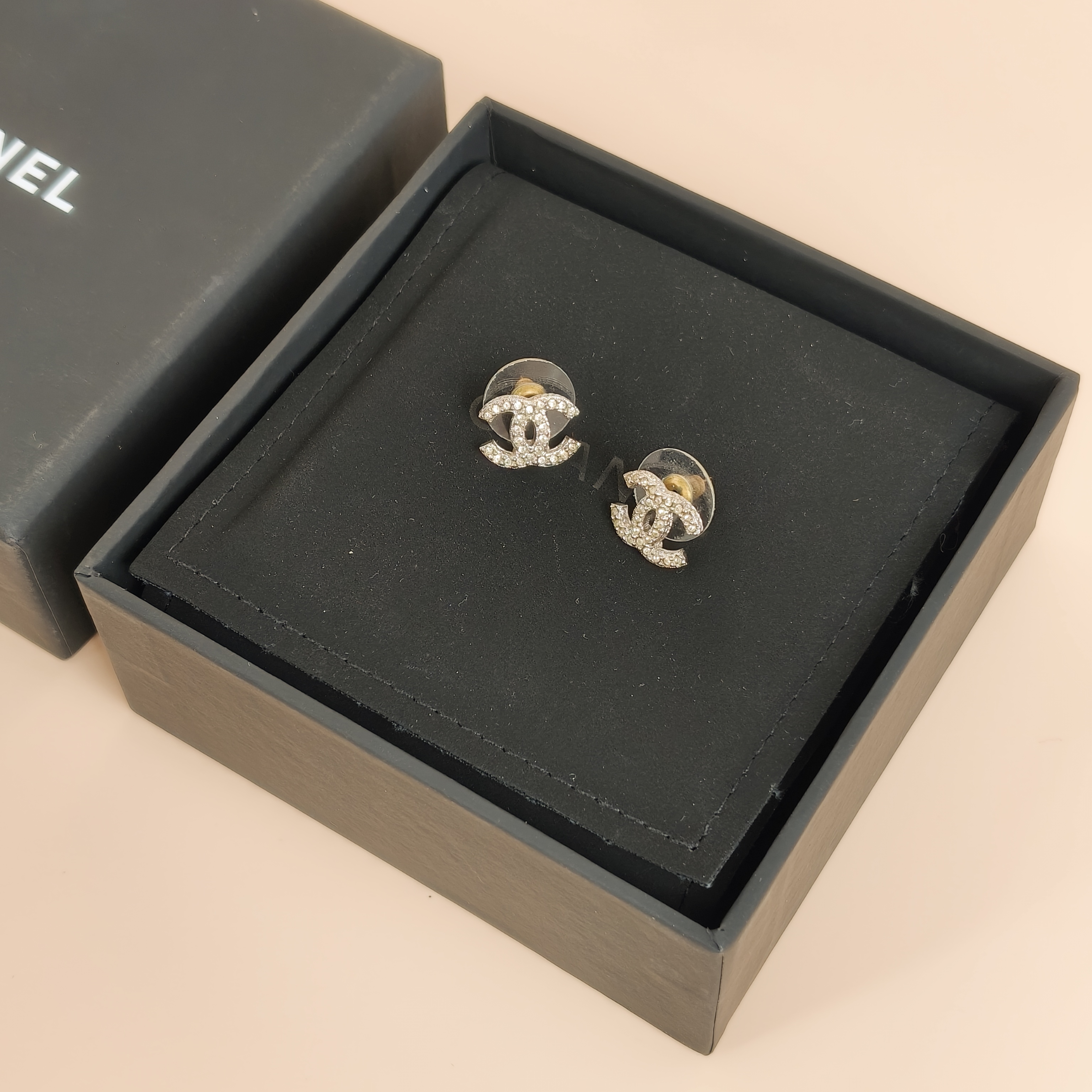 Chanel Earrings c Earrings Silver One Size — cover view 6 of 6
