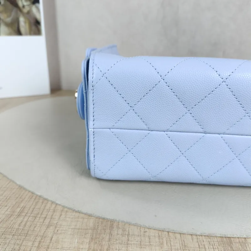 Chanel Crossbody Bag 25Bag Blue Grained Calfskin Mini 22 × 12.5 × 20 cm — detail view 10 of 13