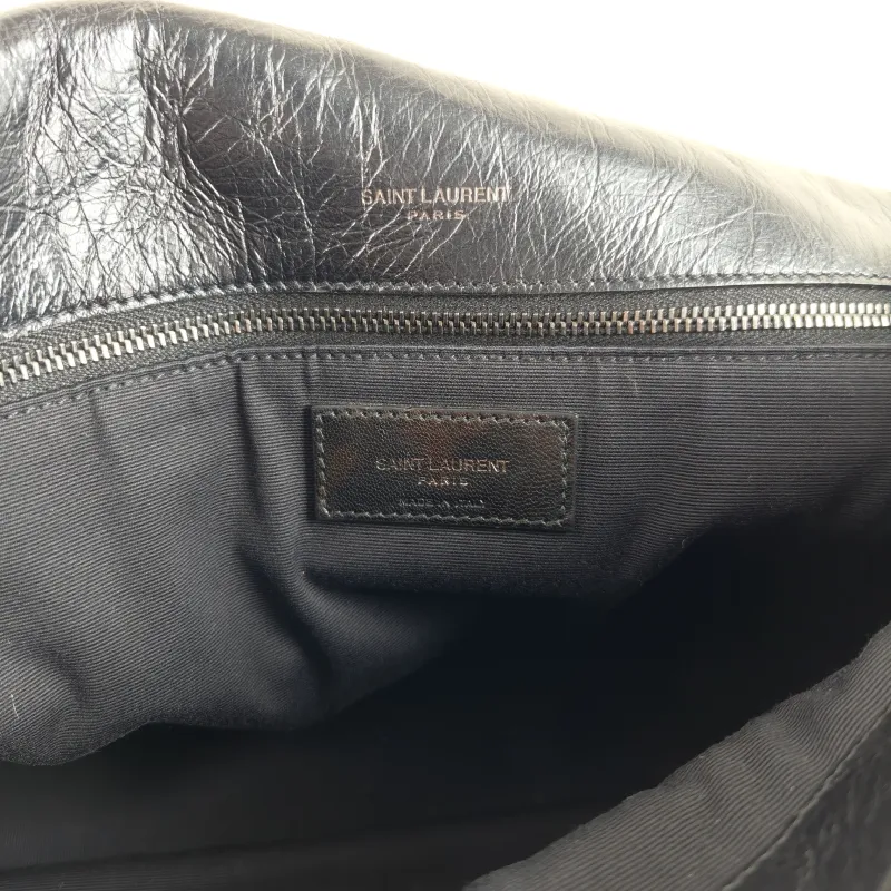 SAINT LAURENT Crossbody Bag Niki Black Calfskin Large 32 × 9 × 23 cm — detail view 3 of 13