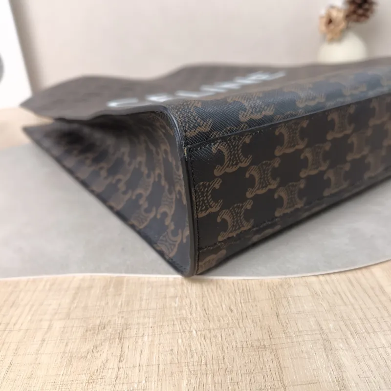 CELINE Crossbody Bag CABAS Monogram PVC Medium 31.5 × 5 × 35 cm — detail view 2 of 14
