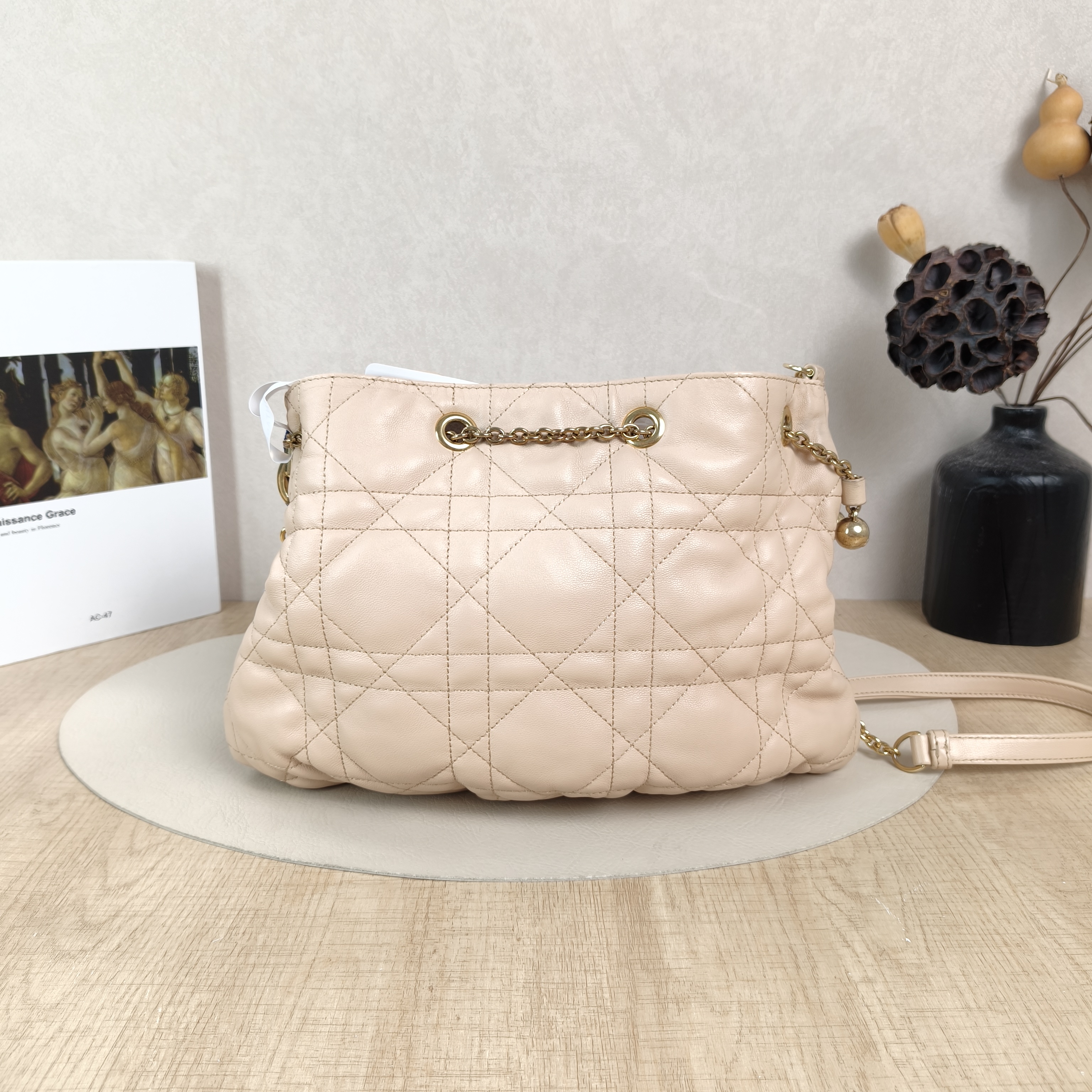 DIOR Shoulder Bag Ammi Beige Lambskin Medium31 × 13 × 18 cm — cover view 5 of 5