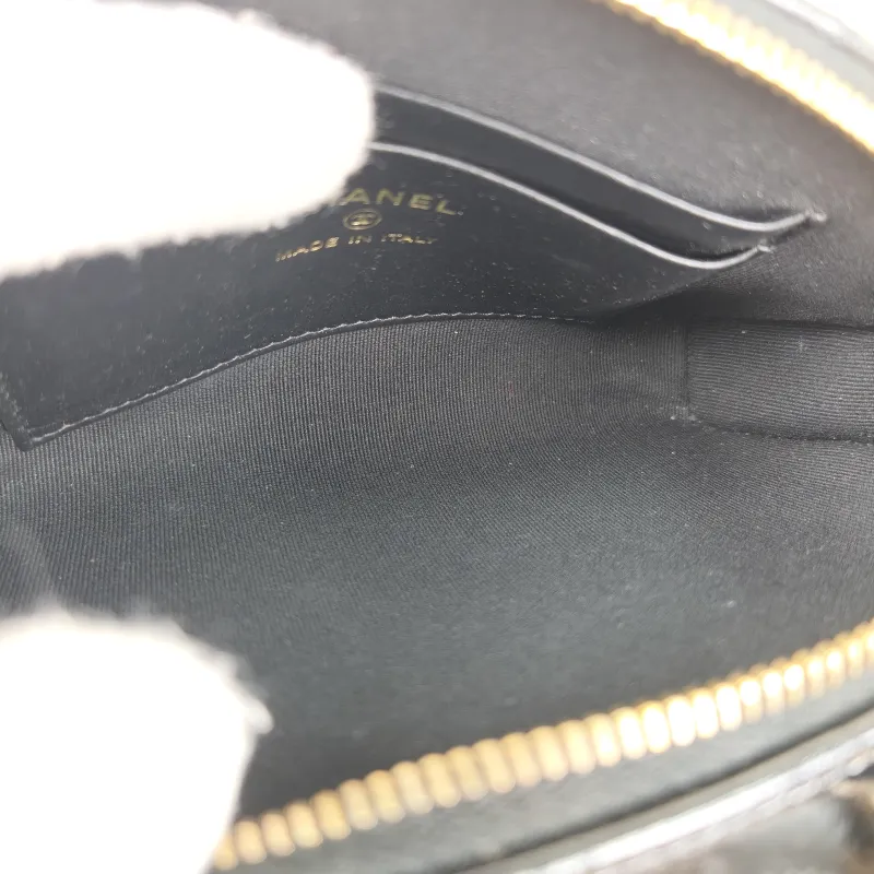 Chanel Crossbody Bag Crossbody Bag Black Waxed Leather One Size 17 × 7 × 10.5 cm — detail view 8 of 11